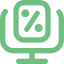 Icono de documento digital con símbolo de facturación