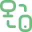 Icono de agrupación de clientes centralizados