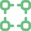 Icono de integración web con herramientas externas