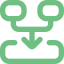 Icono de integración comercial y administrativa