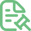 Icono de documento con check legal