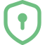 Icono de escudo con candado de seguridad