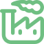 Icono de gráfico flexible con flechas
