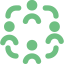 Icono de colaboración entre equipos
